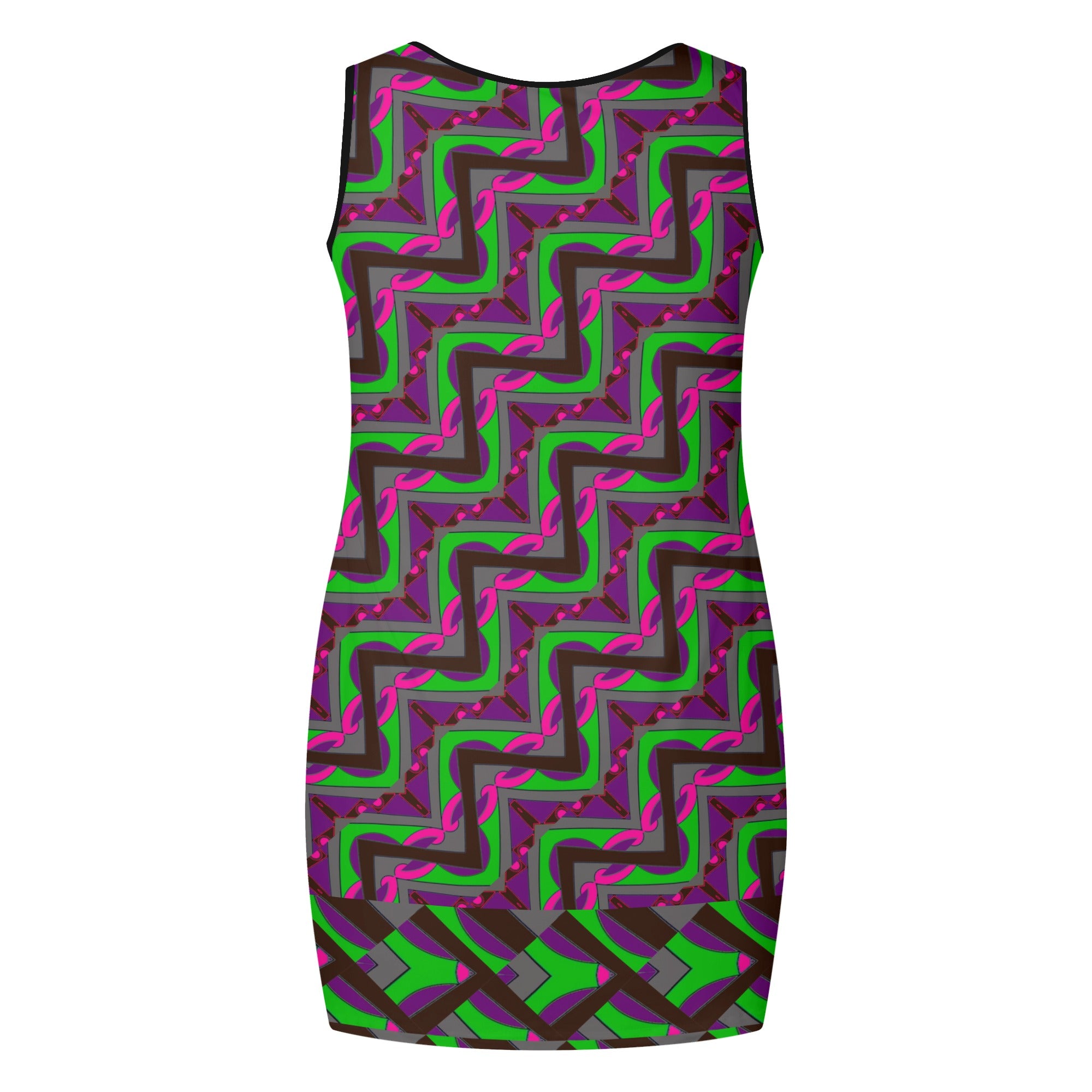 Sling Shot Maze Womens Sleeveless Mini Dress - women's dress at TFC&H Co.