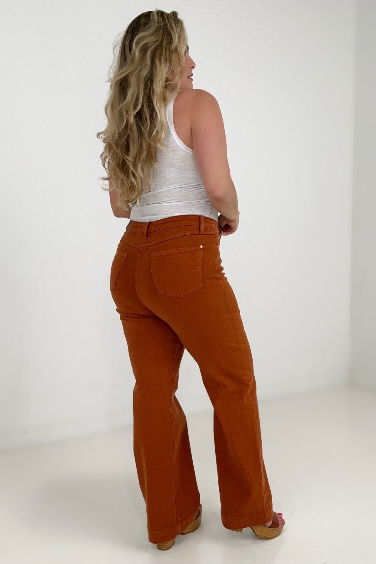 - Judy Blue High Waist Garment Dyed Wide Leg Jeans - Ships from The US - womens jeans at TFC&H Co.