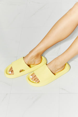 - MMShoes Arms Around Me Open Toe Slide in Yellow - Ships from The US - womens slides at TFC&H Co.
