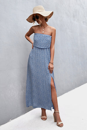 - Strapless Split Maxi Dress - 5 colors - womens dress at TFC&H Co.