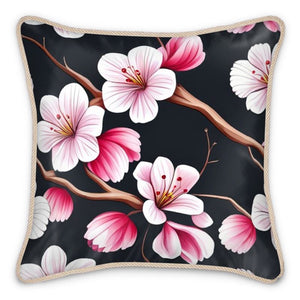 Cherry Blossom Double-Sided Silk Cushion - Silk Cushions at TFC&H Co.