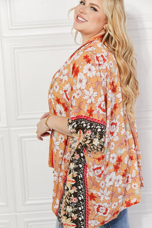 - Justin Taylor Peachy Keen Cover-Up Kimono - Ships from The USA - womens kimono at TFC&H Co.