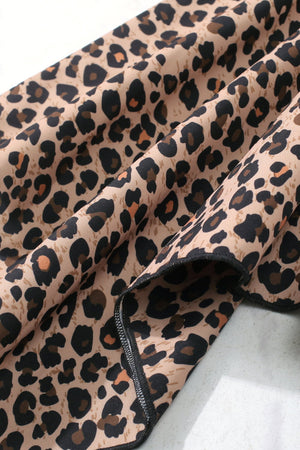 Girls Leopard Graphic Handkerchief Hem Spliced Dress - girl's dress at TFC&H Co.