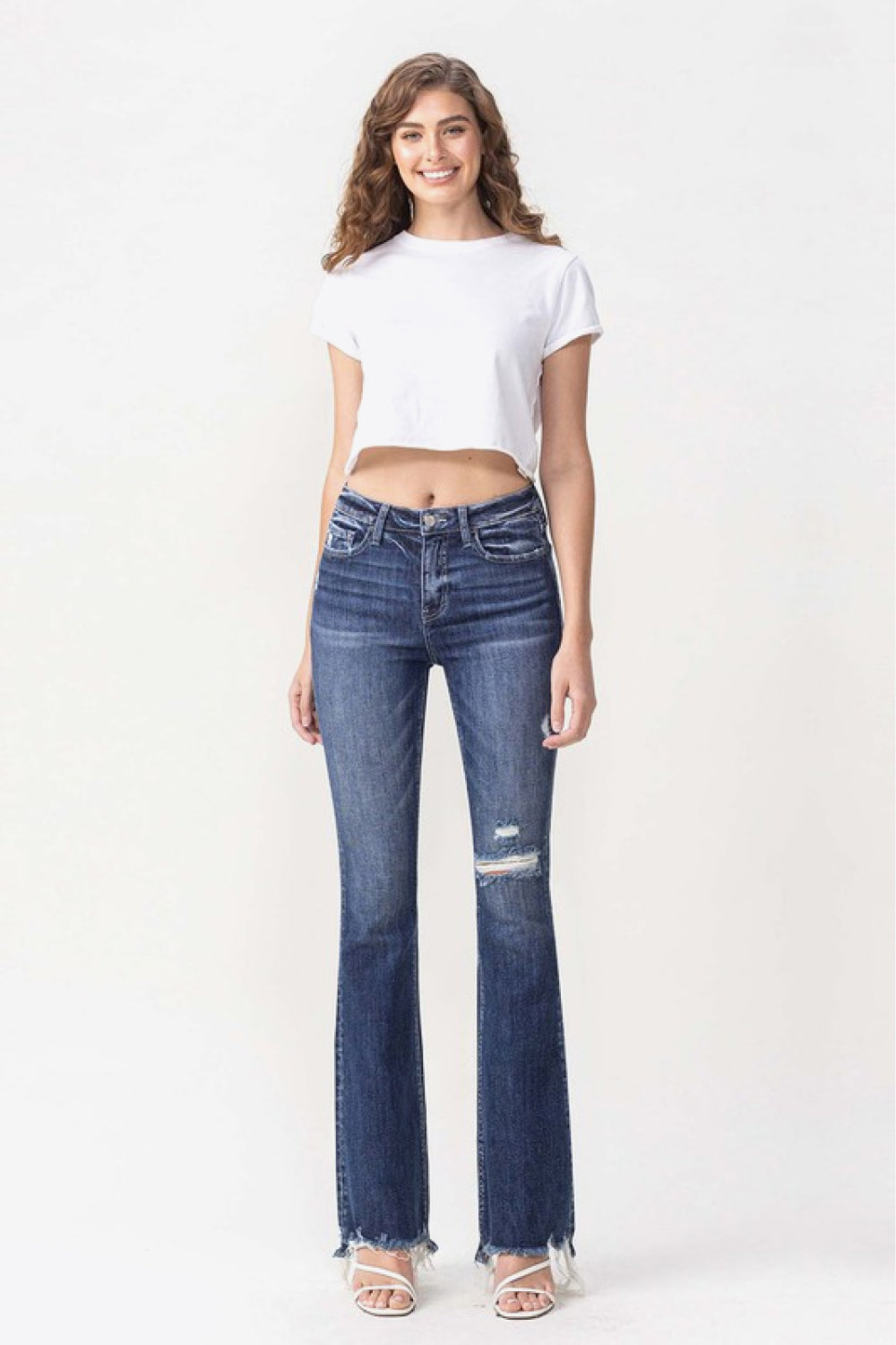 Vervet by Flying Monkey Luna Full Size High Rise Flare Jeans - Ships from The US - women's jeans at TFC&H Co.