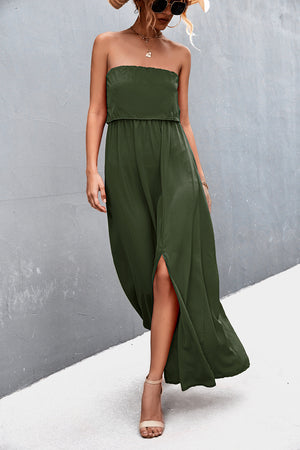 - Strapless Split Maxi Dress - 5 colors - womens dress at TFC&H Co.