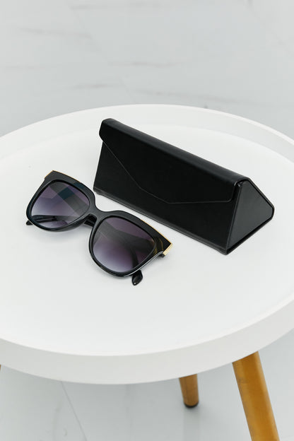 Full Rim Metal-Plastic Hybrid Frame Sunglasses - 2 colors - Sunglasses at TFC&H Co.
