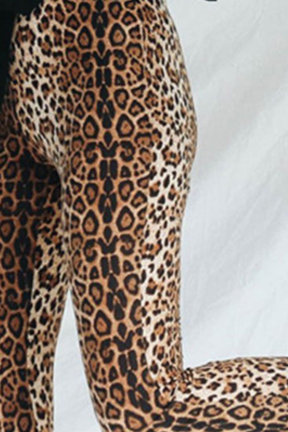 - Leopard Print Flare Leg Pants - womens pants at TFC&H Co.