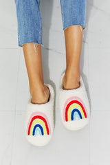 RAINBOW - MMShoes Rainbow Plush Slipper - Ships from The US - womens slippers at TFC&H Co.