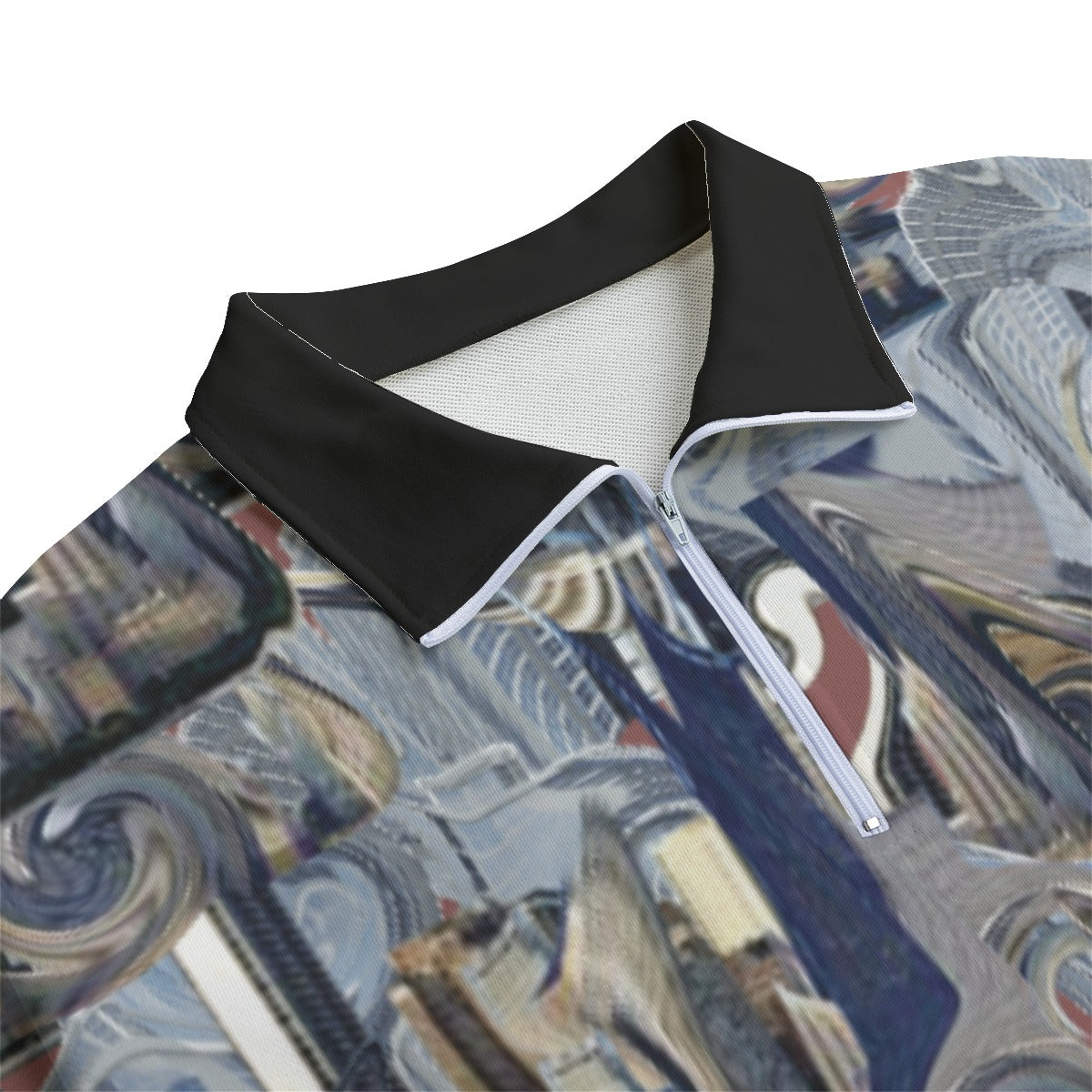 Mirage Unisex Half Zipper Stand-up Collar Sweatshirt | 100% Cotton - unisex sweaters at TFC&H Co.