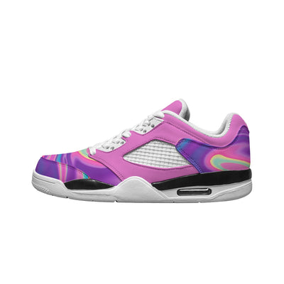 White Cotton Candy Women's Cushioned Anti-Collision Basketball Shoes - women's sneakers at TFC&H Co.
