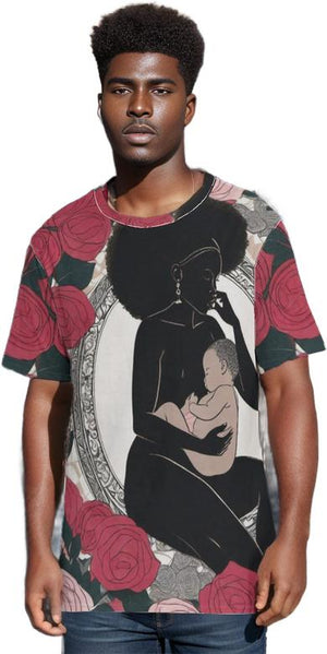 Multi-colored Mother Men's O-Neck T-Shirt | 100% Cotton - men's t-shirt at TFC&H Co.