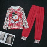 Red Snow Man's Delight Women's Christmas Pajamas - women's pajama set at TFC&H Co.