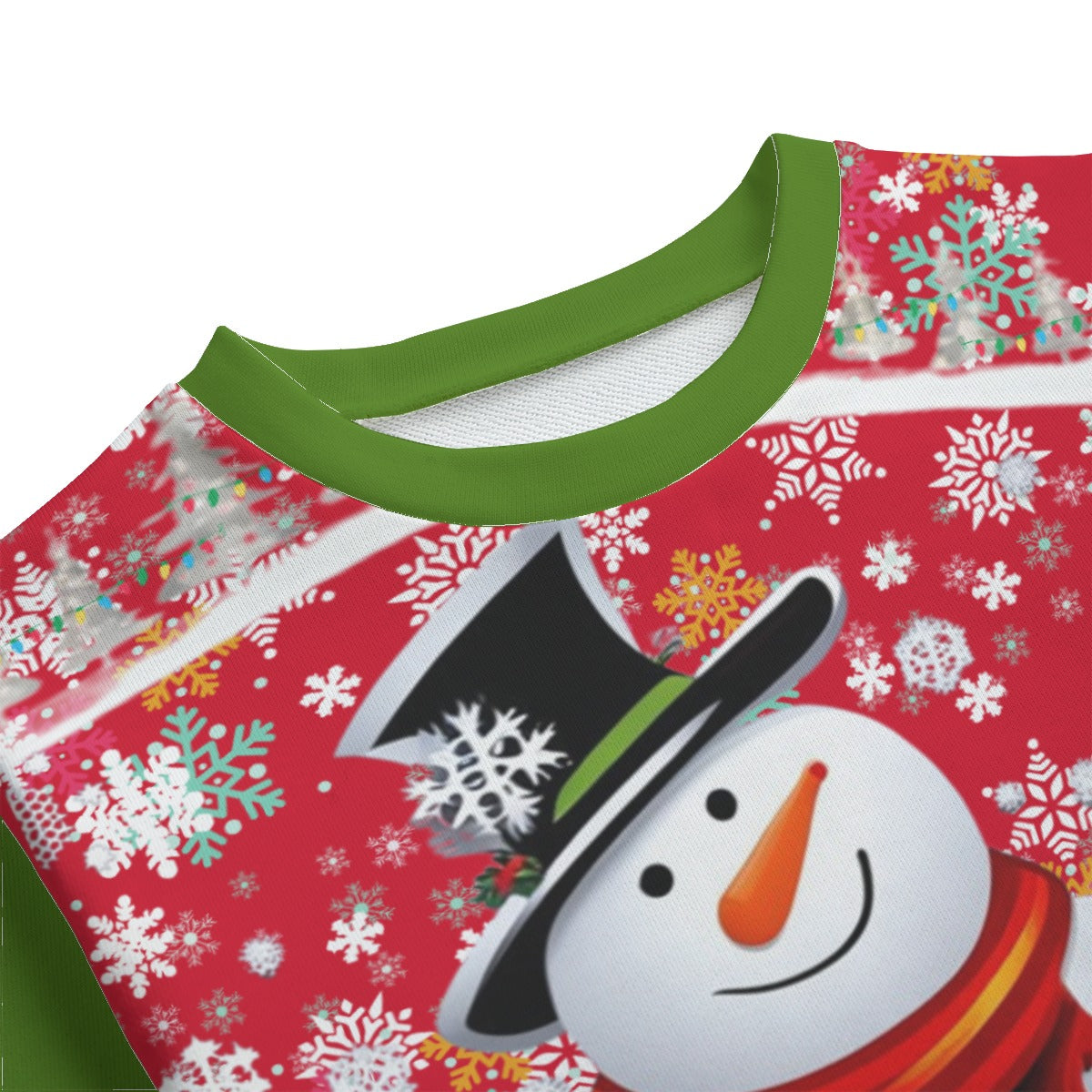 Snow Man's Delight Kid's Round Neck Christmas Sweatshirt | 100% Cotton - Kid's sweatshirt at TFC&H Co.