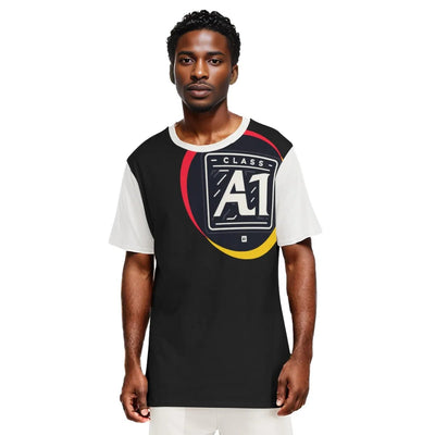 Black - ClassA1 Men's O-Neck T-Shirt | 100% Cotton - mens t-shirt at TFC&H Co.