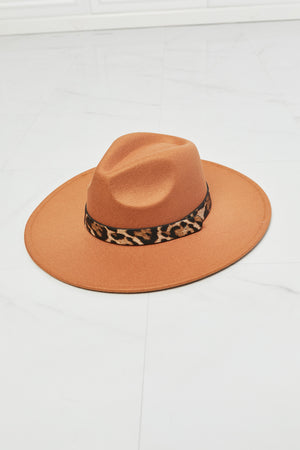 - Fame In The Wild Leopard Detail Fedora Hat - Ships from The US - hat at TFC&H Co.