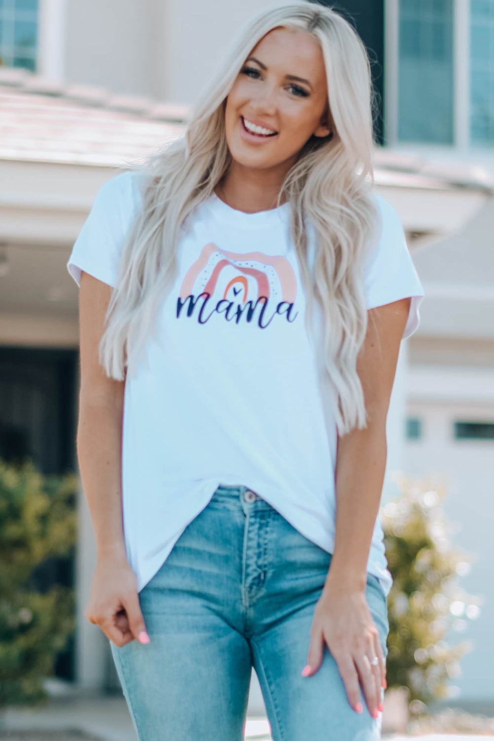- Women Graphic Round Neck Tee Shirt - Mommy & Me - womens t-shirt at TFC&H Co.