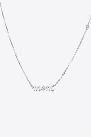 SILVER ONE SIZE - MOM 925 Sterling Silver Necklace - 2 colors - necklace at TFC&H Co.