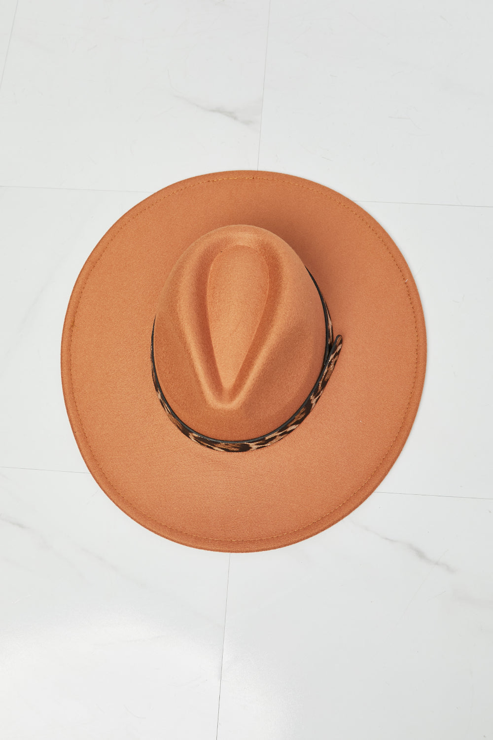 - Fame In The Wild Leopard Detail Fedora Hat - Ships from The US - hat at TFC&H Co.