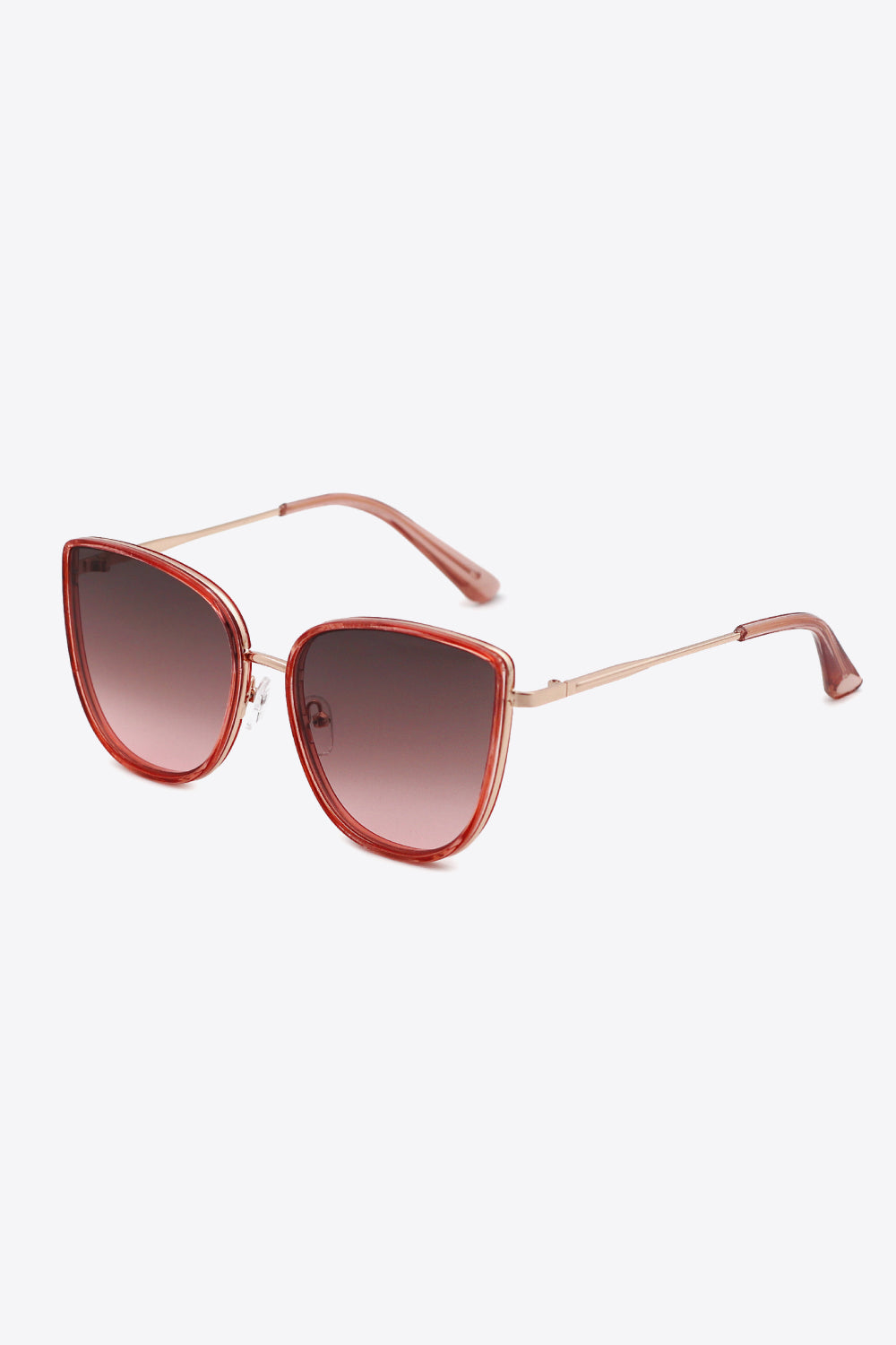WINE ONE SIZE - Full Rim Metal-Plastic Hybrid Frame Sunglasses - 2 colors - Sunglasses at TFC&H Co.