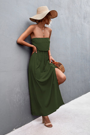 - Strapless Split Maxi Dress - 5 colors - womens dress at TFC&H Co.