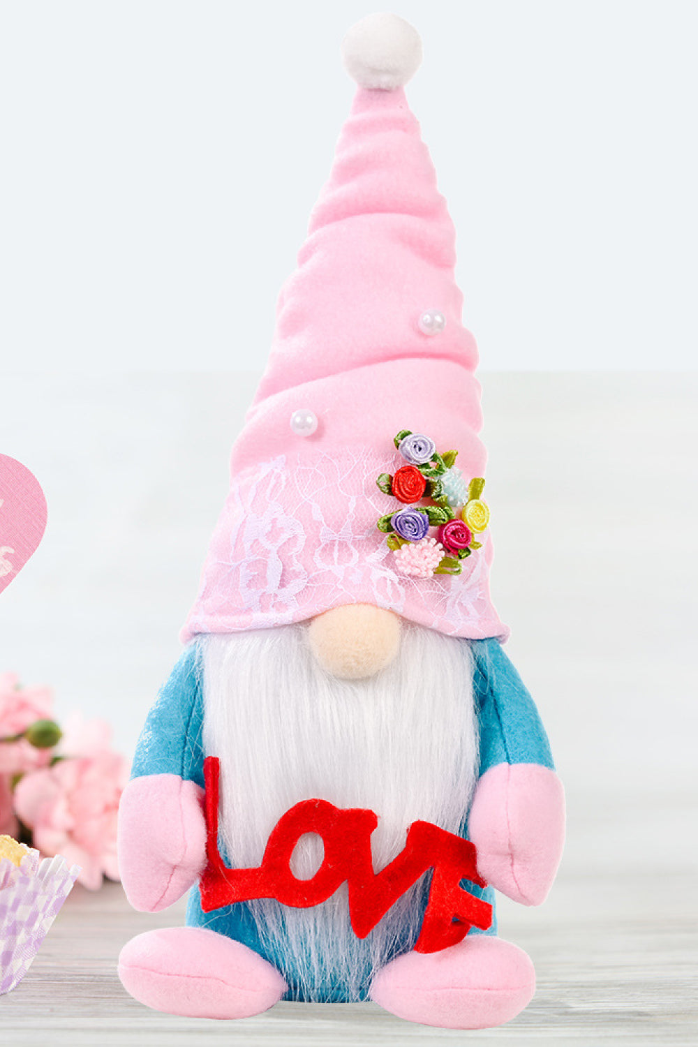 PASTEL BLUE ONE SIZE - Mother's Day Short Leg Faceless Gnome - stuffed character at TFC&H Co.