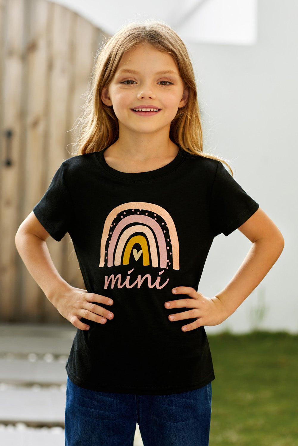 - Girls Graphic Round Neck Tee Shirt - Mommy & Me - girls t-shirt at TFC&H Co.