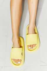CANARY YELLOW - MMShoes Arms Around Me Open Toe Slide in Yellow - Ships from The US - womens slides at TFC&H Co.