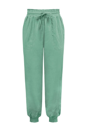 GUM LEAF - Tied Long Joggers with Pockets - 5 colors - womens joggers at TFC&H Co.