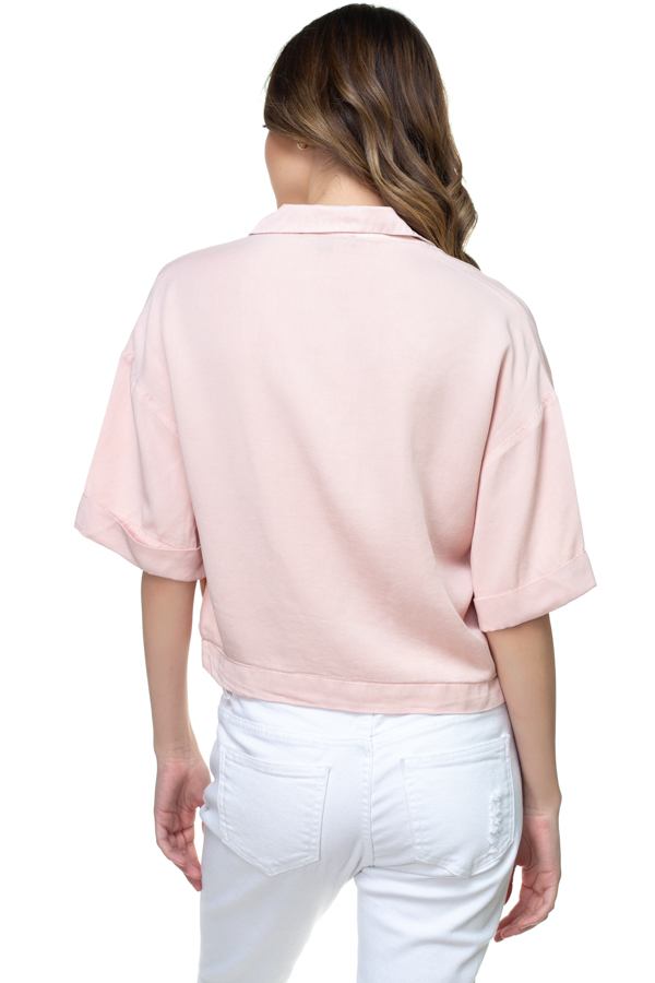 Boxy Button Down Shirt - women's button up shirt at TFC&H Co.