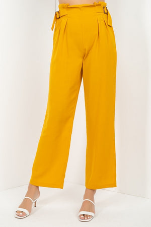 - High Waist Paperbag Wide Pants - 2 colors - womens pants at TFC&H Co.