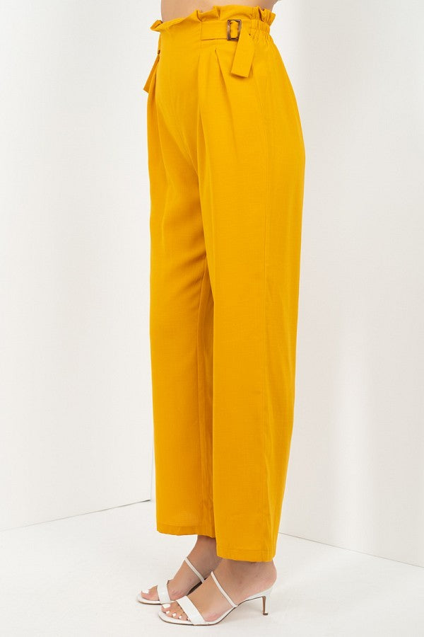 - High Waist Paperbag Wide Pants - 2 colors - womens pants at TFC&H Co.