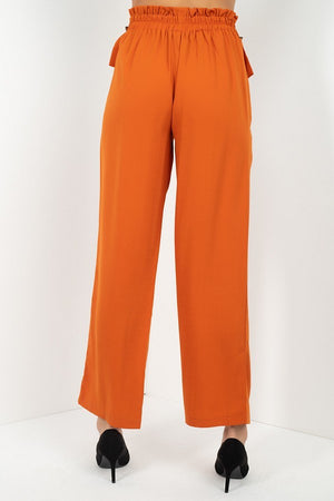 - High Waist Paperbag Wide Pants - 2 colors - womens pants at TFC&H Co.