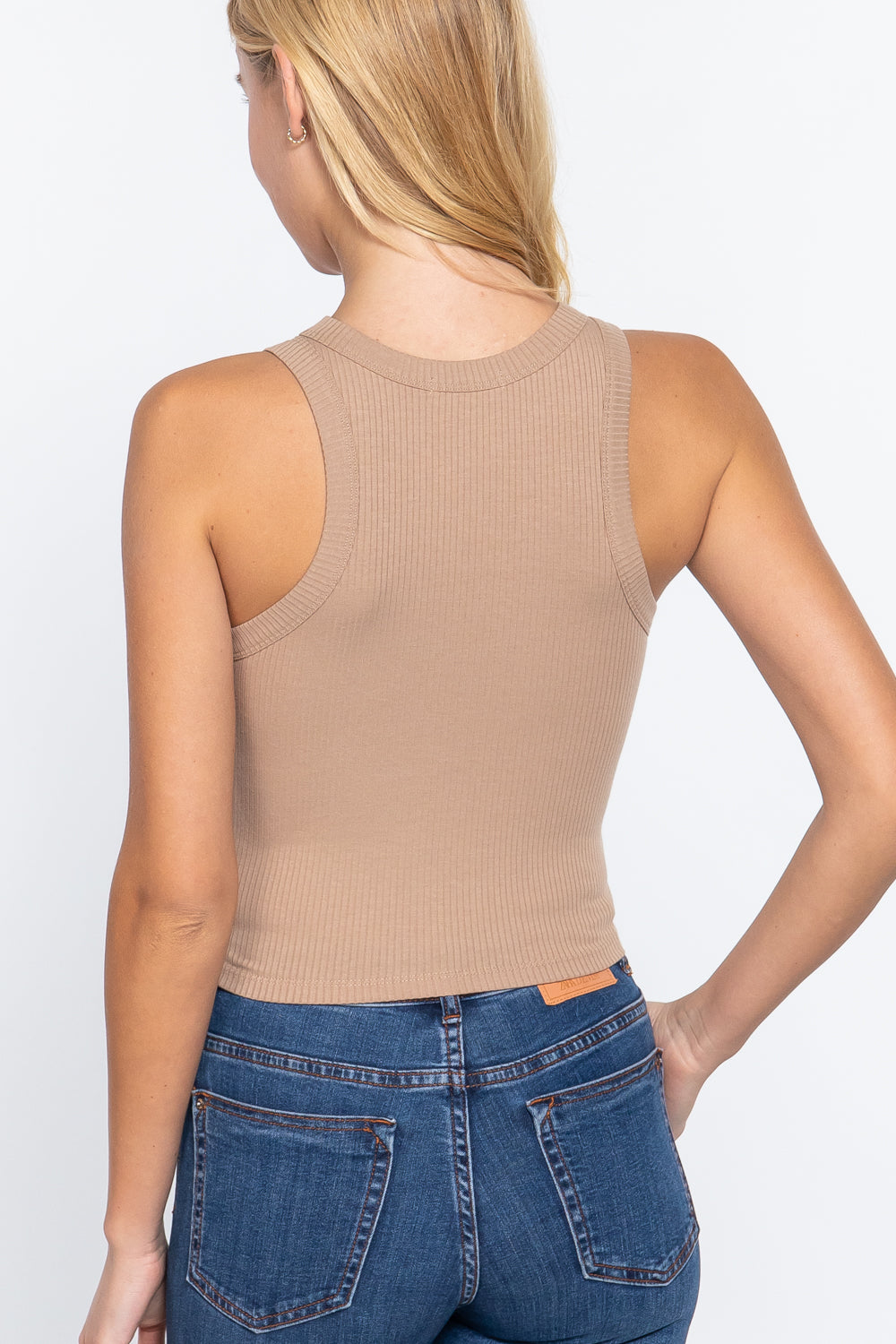 - Summer Fashion Ribbed Halter Neck Crop Top - womens crop top at TFC&H Co.
