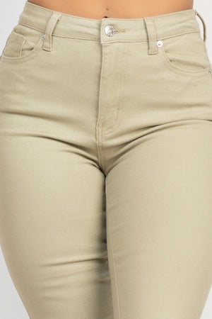 - Frayed Bell Bottom Colored Denim Jeans - 2 Colors - Ships from The USA - womens jeans at TFC&H Co.
