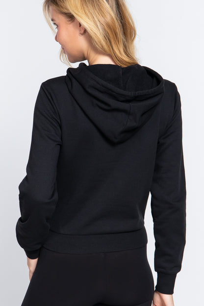 Screen Print French Terry Hoodie Top - women's hoodie at TFC&H Co.