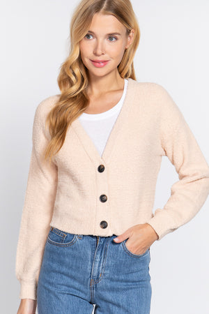 - Long Slv V-neck Sweater Cardigan - 2 colors - womens sweater at TFC&H Co.