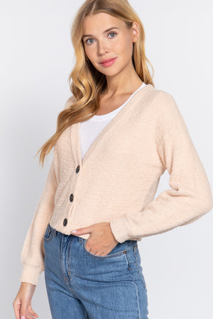 - Long Slv V-neck Sweater Cardigan - 2 colors - womens sweater at TFC&H Co.