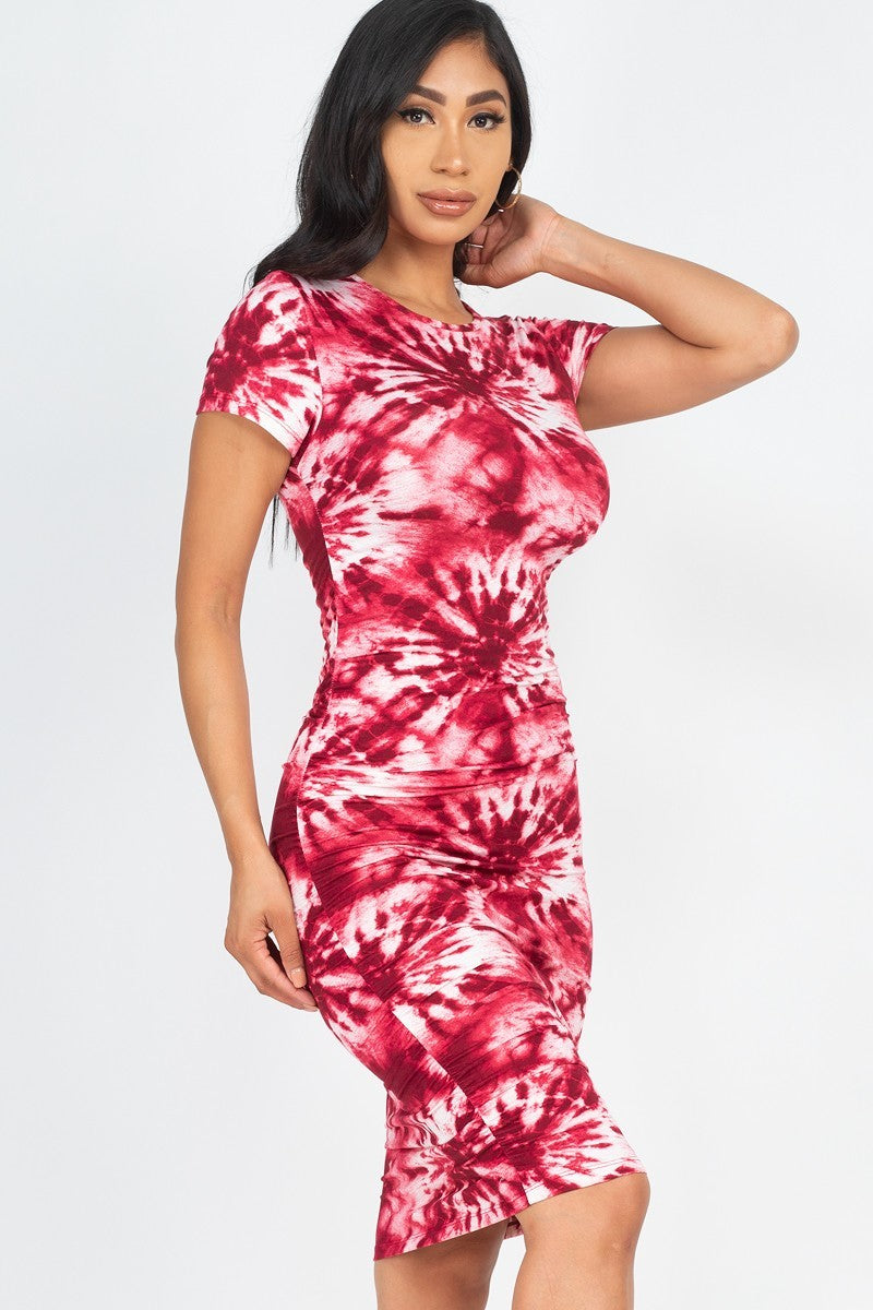 - Tie-dye Printed Dress - 4 colors - Ships from The US - womens dress at TFC&H Co.