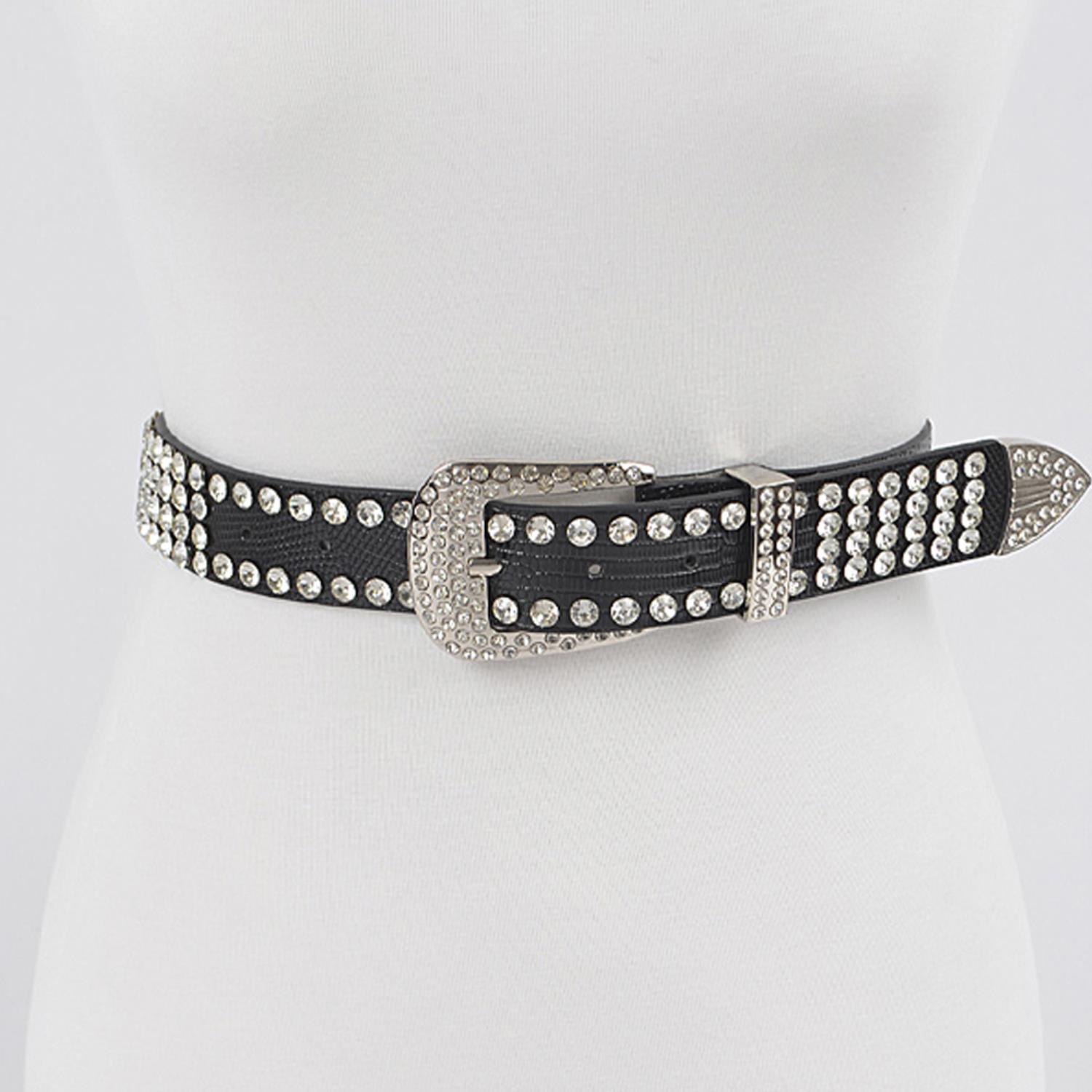 BLACK - Studded Poly Belt - 3 colors - Ships from The US - belt at TFC&H Co.