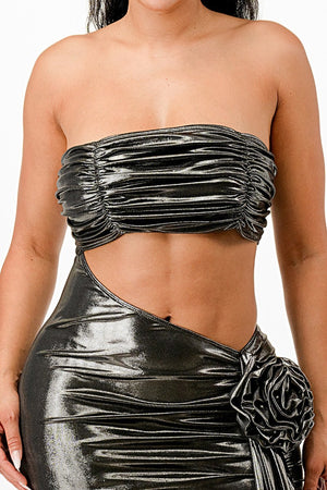 Metallic Foil Sexy Dress - women's dress at TFC&H Co.
