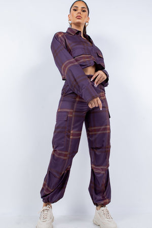 - It's Lit Cropped Shirt & Cargo Pants Outfit Set - 2 colors - womens pants set at TFC&H Co.