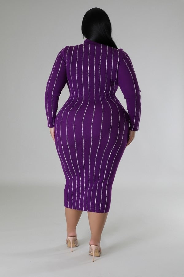 - Voluptuous (+) Plus Size Turtle Neck Stretch Dress - 3 colors - womens dress at TFC&H Co.