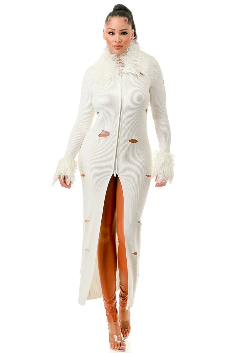 White - Diva Mode Cardigan Dress - 3 colors - womens dress at TFC&H Co.