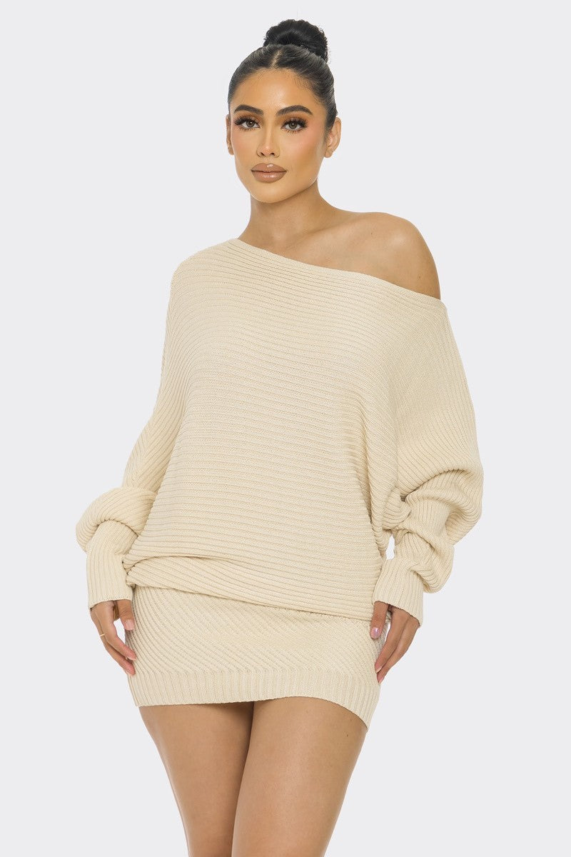 S Sweater Mini Dress - women's dress at TFC&H Co.