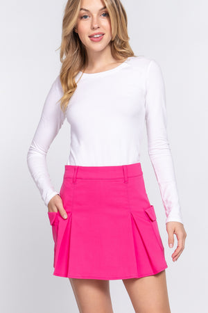 - Stretch Cargo Mini Skirt With Underpants - 3 colors - womens skirt at TFC&H Co.