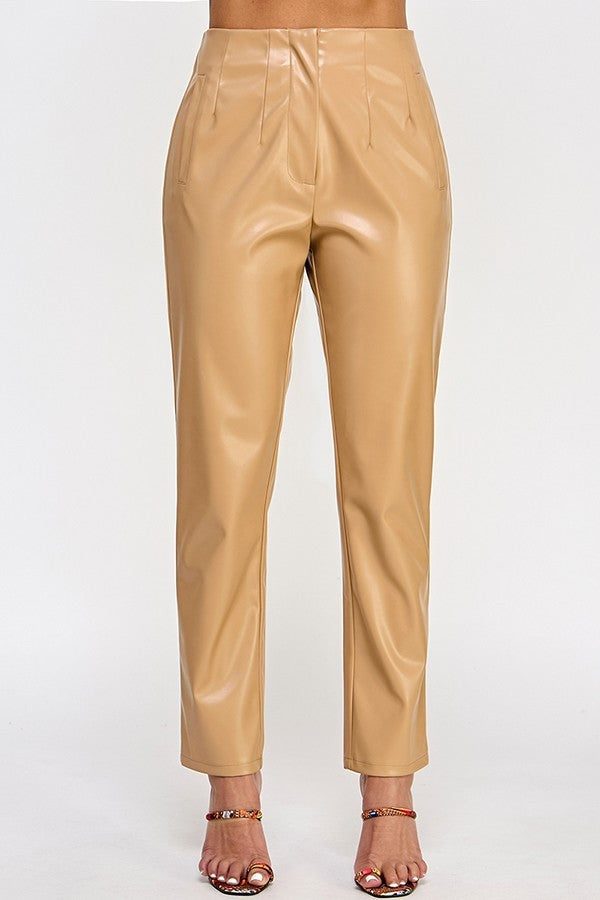 Faux Leather Pants - 2 colors - women's pants at TFC&H Co.