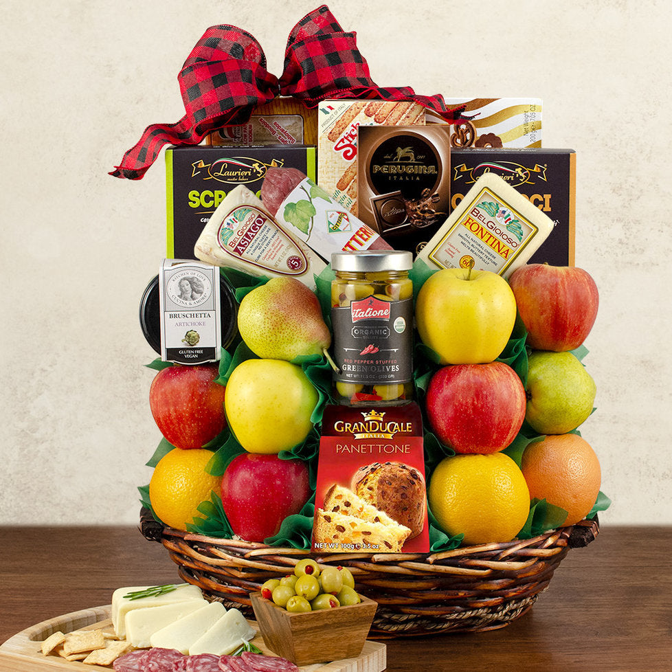 - Italian Orchard: Premium Fruit Gift & Gourmet Gift Basket - Gift basket at TFC&H Co.