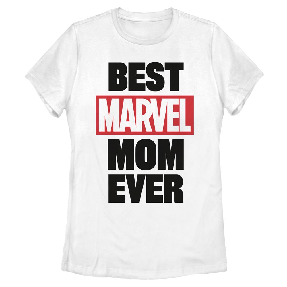 WHITE Women's Marvel Best Marvel MOM T-Shirt - Ships from The USA - women's t-shirt at TFC&H Co.