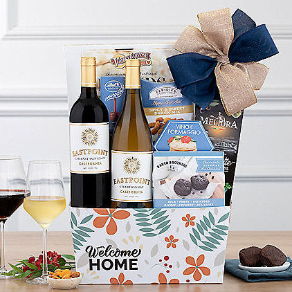 - Welcome Home Duet: Eastpoint Cellars Wine Gift Basket - Gift basket at TFC&H Co.