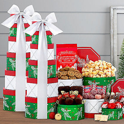 - Tis' the Season: Holiday Gift Tower (2-Pack) - Gift basket at TFC&H Co.